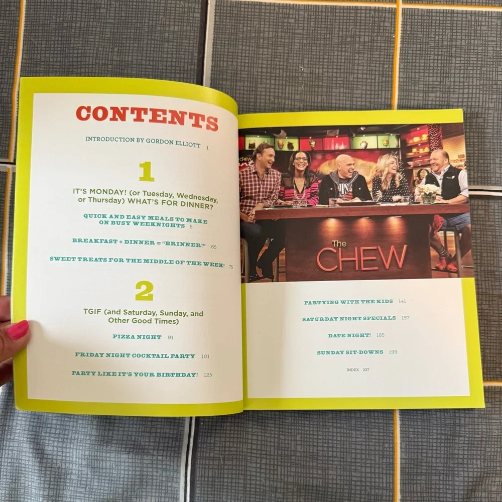 🏡NWOT Cookbook Set - The Chew “What’s for Dinner AND The Chew Food. Life. Fun.”